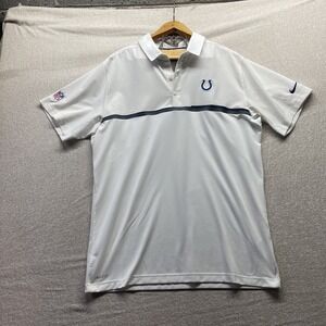 Indianapolis Colts Onfield Dry Fit Large White Polo #427